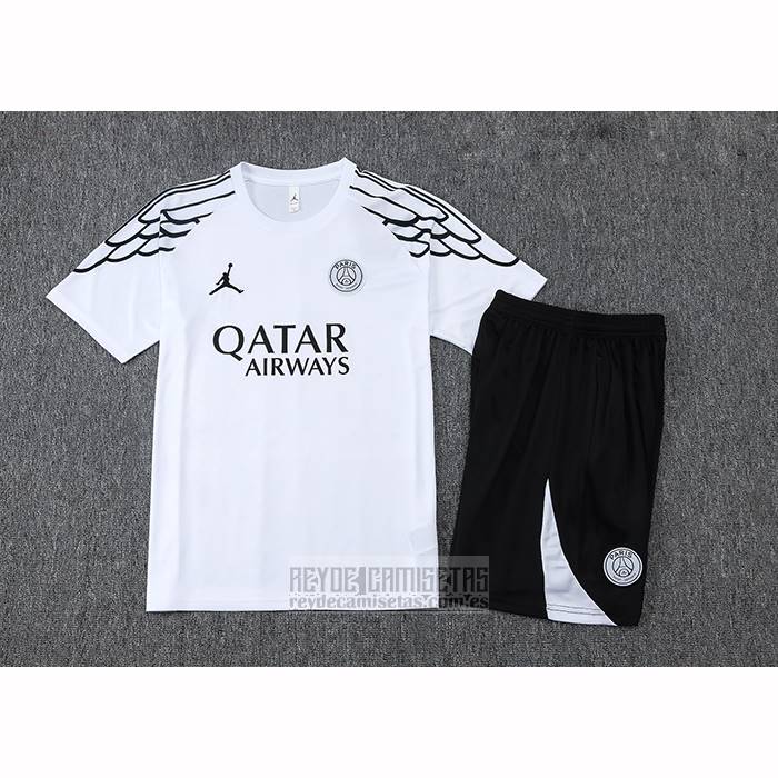 Chandal del Paris Saint-Germain Jordan Manga Corta 2025-2026 Blanco - Pantalon Corto